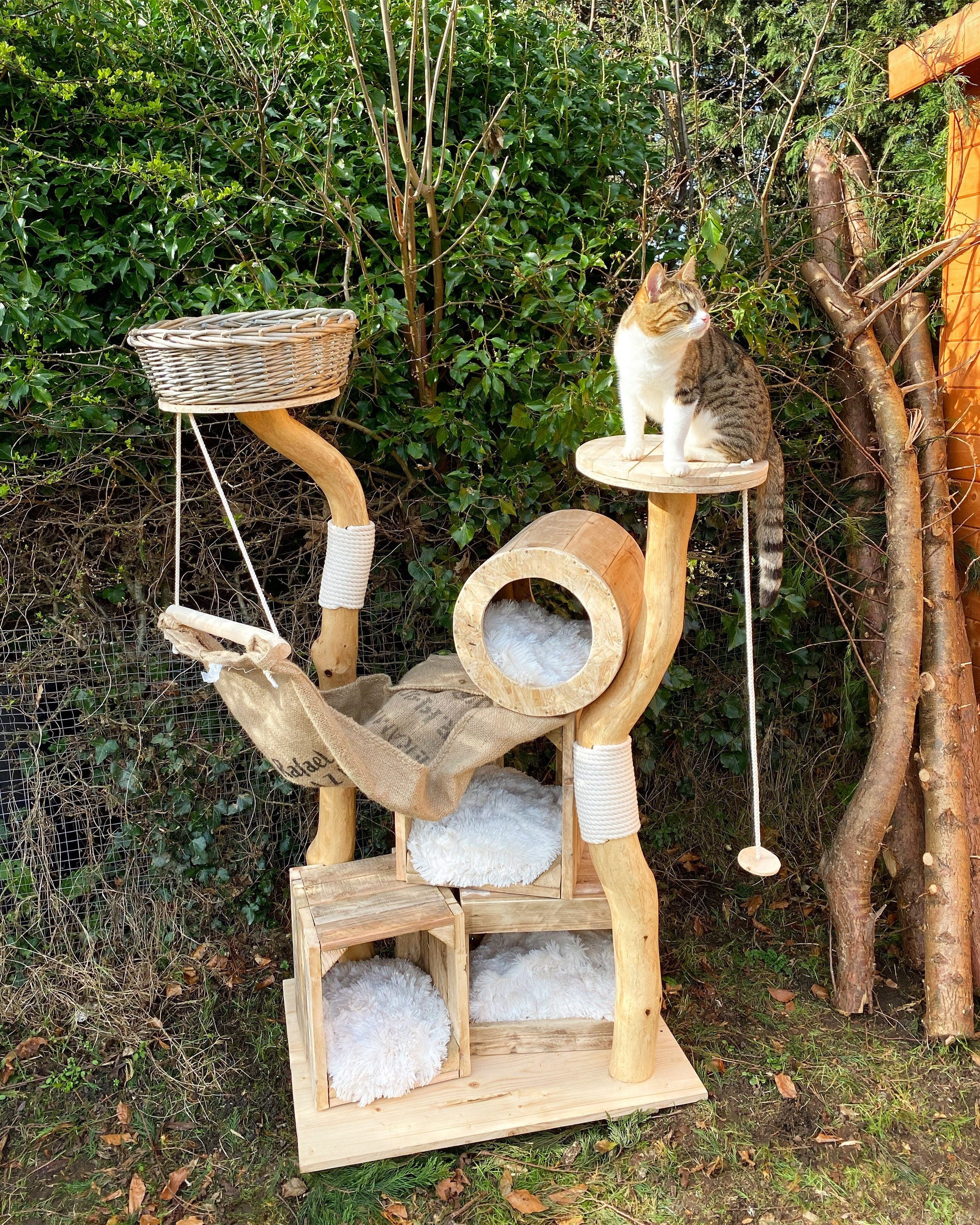 Cat Tree Cat Tower Cat Furniture Cat Activity Centre – Treow - Main Image